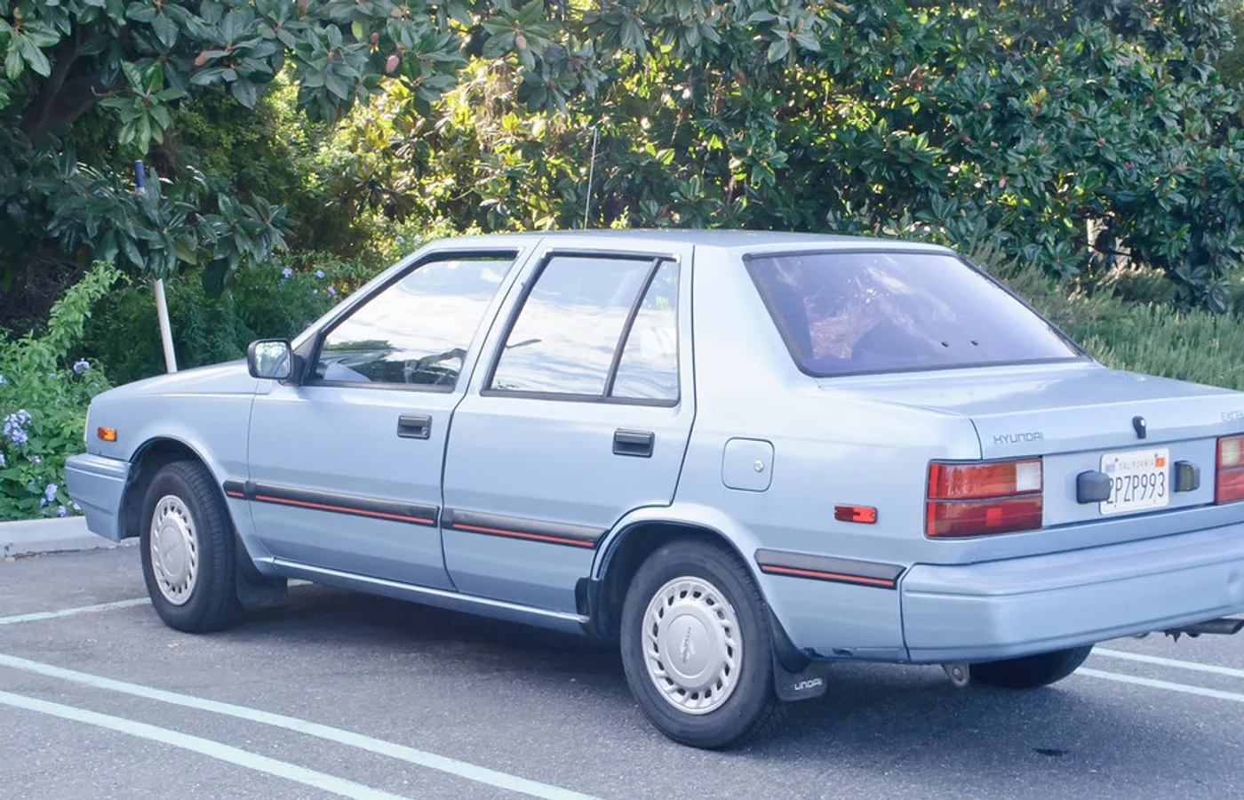 Hyundai Excel, vue extérieure du modèle