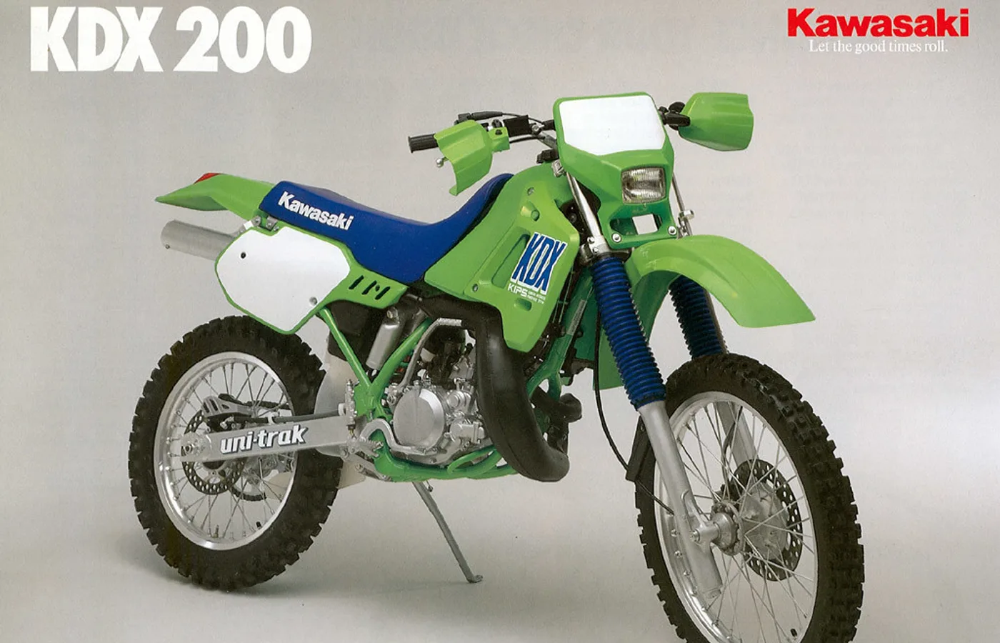 Kawasaki KDX200, vue extérieure du modèle