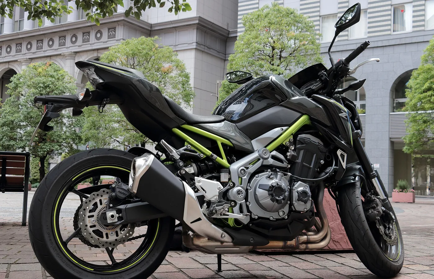 Kawasaki Z900, vue extérieure du modèle