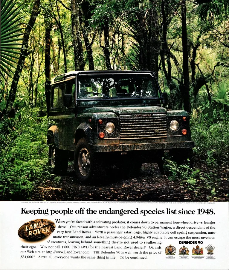 Land Rover LAND ROVER DEFENDER 90, vue extérieure du modèle