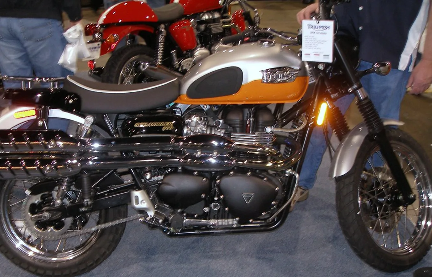 Triumph Scrambler, vue extérieure du modèle