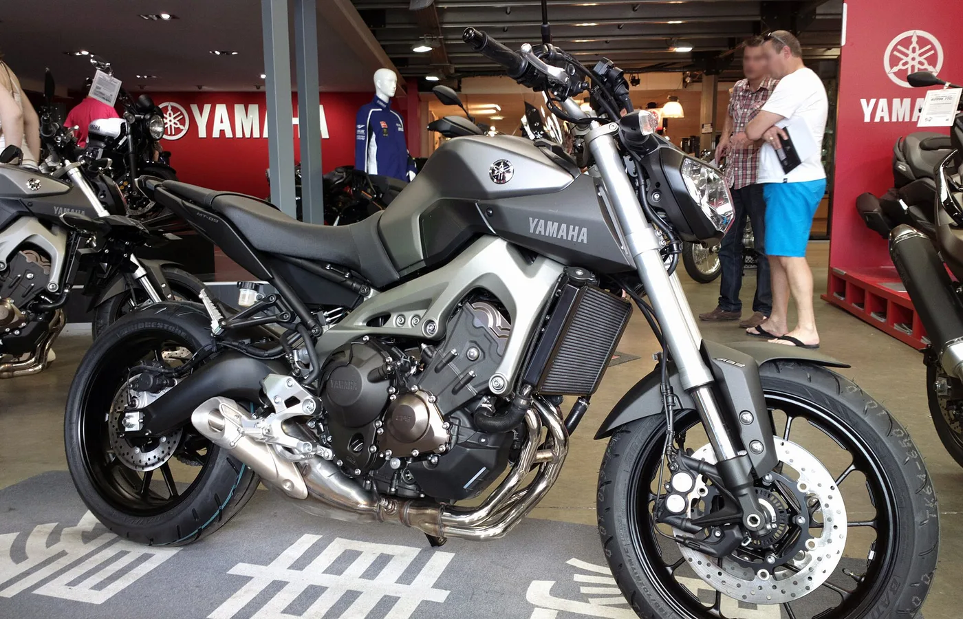 Yamaha MT-09, vue extérieure du modèle